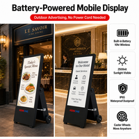 KEINONE Affichage Numérique LCD Portable sur Batterie pour Publicité Extérieure – Kiosque de Promotion pour Vitrines et Trottoirs