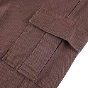 Pantalones vaqueros holgados de cintura alta estilo Y2K para mujer, ajuste relajado, diseño recto de pierna ancha, tela vaquera transpirable, talla XL - Product Image 5