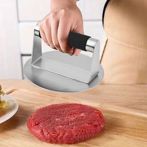Prensa para Hamburguesas de Acero Inoxidable de 5.5 Pulgadas con Logotipo Personalizado y Mango Antideslizante - Product Image 4
