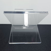 JAYI – support de livre en acrylique transparent en forme de X, personnalisé