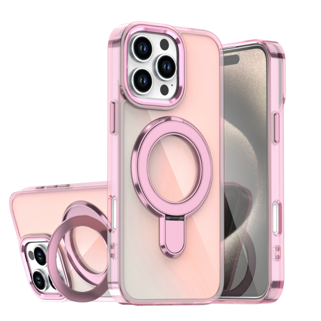 High Transparent Luxury Magnetic Shockproof TPU+PC Phone Case with Anime Sublimation Electroplate Craft for  iphone 17Pro 16Pro