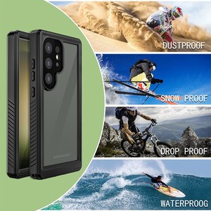 Pour <span class=keywords><strong>Samsung</strong></span> Galaxy S26 S24 S23 S22 S25 Ultra / + / Edge / <span class=keywords><strong>FE</strong></span> A55 Étui de protection intégral étanche pour la plongée sous-marine, la natation et les chocs - Product Image 2