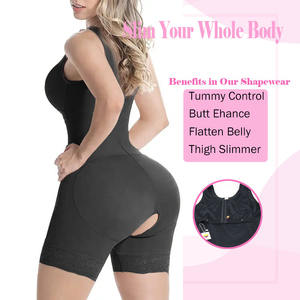 Vente en gros de gaines de mise en forme colombiennes Fagas <span class=keywords><strong>Gaine</strong></span> amincissante <span class=keywords><strong>Gaine</strong></span> Faha BBLShapewear pour femmes avec fermeture éclair latérale - Product Image 3