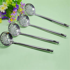 Louche à soupe en acier inoxydable, louche à fondue, passoire, plateau à soupe, vaisselle pour fondue, vente directe d'usine, vente en gros - Product Image 3