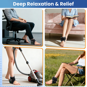 Fitease Electric <strong>Foot</strong> <strong>Ankle</strong> <strong>Massager</strong> Warm Hot Compress Neoprene/ABS Material Timing Control for <strong>Ankle</strong> Sprain Muscle Fatigue - Product Image 6