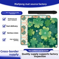 Grand tapis de mahjong en caoutchouc naturel de 2-3 mm, absorbant les chocs, résistant aux rayures, tapis de jeu de cartes universel pour mahjong