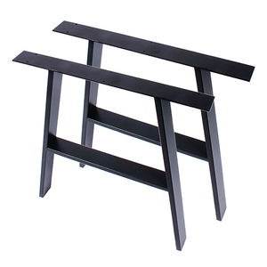 بيع بالجملة إطار مكتب صناعي أسود حديث قابل للفصل مصنوع من الحديد الزهر المعدني لتناول الطعام - Product Image 4