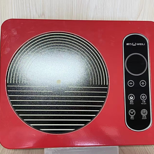 Placa de Inducción Colorida con Panel de Vidrio Cerámico y Control Táctil por Ondas de Luz para Freír, Cocinar Sopas - Product Image 5