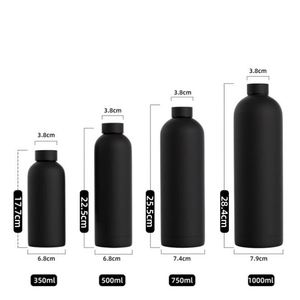 Bouteilles d'eau isothermes à double paroi portables 500 ml 750 ml en acier inoxydable pour le sport quotidien et le yoga - Product Image 6