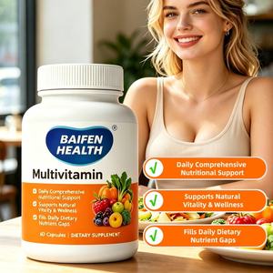 Capsules multivitaminées, formule vitaminique complète, équilibre l'alimentation pour le soin des fonctions corporelles des adultes - Product Image 2