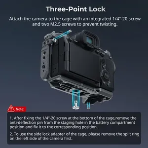 Kit Cage pour Moniteur avec Poignée et Pince de Câble SmallRig 4539 Advanced HawkLock à Dégagement Rapide pour <span class=keywords><strong>Sony</strong></span> <span class=keywords><strong>Alpha</strong></span> 7R <span class=keywords><strong>V</strong></span>/A7 IV/A7S III - Product Image 4