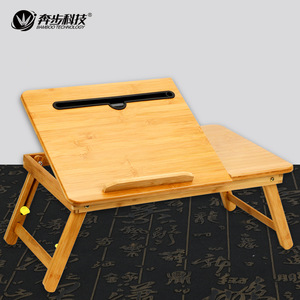 Support de bureau pliable en bambou pour ordinateur portable, trépied, pour usage domestique ou au bureau - Product Image 3