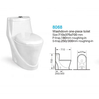 Ensemble de toilette doré, cuvette de toilette, léger, pour salle de bains, une pièce, toilette