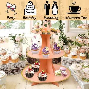 Reusable Baby Shower Graduation 3 Tier Cake Stand <b>Table</b> <b>Centre</b> <b>Piece</b> Party Supplies Treat Cupcake Stand - Product Image 6