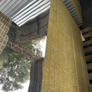 Panneau sandwich en laine de roche en acier galvanisé, ondulé, anti-corrosion, matériau durable, panneau sandwich en laine de roche pour mur d'entrepôt - Product Image 5