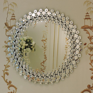 Gương Treo Tường Nghệ Thuật Trang Trí Nhà Hiện Đại <span class=keywords><strong>Sunburst</strong></span>, Gương Treo Tường Bằng Bạc Đính Kim Cương - Product Image 6