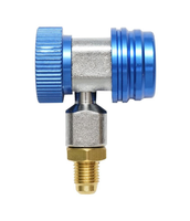 Adaptateur rapide R134A réglable pour manomètre de climatisation automobile, connecteur rapide haute et basse pression pour réfrigérant de voiture