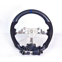 Volant de direction en fibre de carbone forgée modifié pour Chevrolet Corvette C6, assemblage en cuir suédé perforé, personnalisé