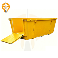 Conteneur à déchets de haute durabilité, disponible en plusieurs tailles, en matériau neuf, pour chantier de construction
