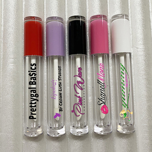 5ml clear Red Purple <strong>pink</strong> Orange Lip Gloss Tubes Container With Wands Custom Private Label <strong>Lipgloss</strong> - Product Image 2
