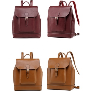 Mother's Day Genuine <strong>Leather</strong> Women's Backpack <strong>Handbag</strong> Travel Satchel Girls Soft <strong>Leather</strong> <strong>Rucksack</strong> - Product Image 2
