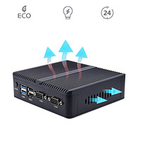 Industrial Fanless Mini PC N2830 J1900 J1800 Dual Display DDR4 RAM SSD Desktop Computer for Home and Office