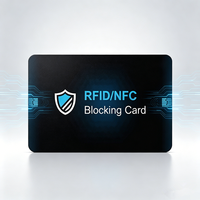 Protector de Seguridad RFID con Bloqueo de Señal de PVC Impreso Personalizado, 13.56MHz, Anti-Robo, Bloqueador NFC 1K, Mini Tarjeta de Membresía Impermeable
