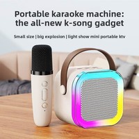 Système audio domestique K12 avec microphone intégré pour système de sonorisation, kit karaoké sans fil, kit domestique tout-en-un ABS