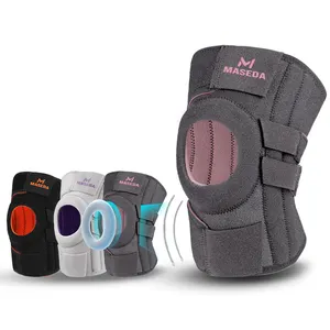 Support de genouillère professionnel coussinets orthopédiques de soulagement de la douleur au genou orthèse de soutien du genou de compression soutien de stabilisateur de rotule