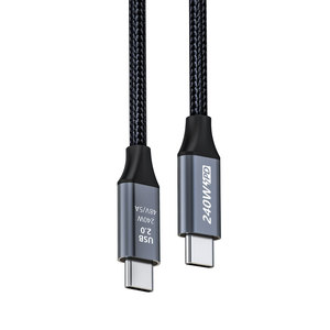 Chất lượng cao PD 240W <span class=keywords><strong>USB</strong></span> C để <span class=keywords><strong>USB</strong></span> C nhanh Nylon bện cáp 48V 5A <span class=keywords><strong>USB</strong></span>-C sạc cáp cho Samsung iPhone Máy tính xách tay - Product Image 5