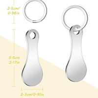 Approvisionnement direct usine : Accessoires et étiquettes de porte-clés personnalisés en acier inoxydable avec impression UV pour supermarchés – Tendance et personnalisables