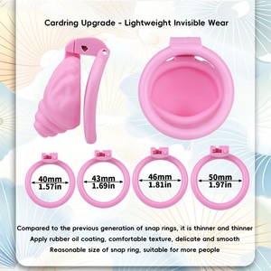Jaula de Castidad Masculina FRRK Conch, Juguetes Sexuales para Hombres, Dispositivo de Jaula para Pene, Anillo para Pene, 4 Tamaños, Artículos para Adultos Mayores de 18 Años - Product Image 6