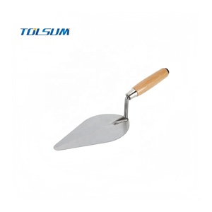 Truelle de maçonnerie en acier au carbone industriel à prix avantageux, à manche en <span class=keywords><strong>bois</strong></span>, à pointe carrée, à coins arrondis, de 5 à 9 pouces - Product Image 4