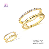 Bague de mariage naturelle personnalisée plaquée or 18 carats Spinner 925 bague en argent pour femme cadeau