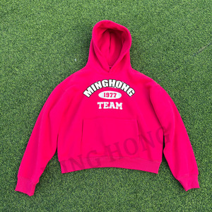 Minghong Fabricant Polaire Pull À Capuche Sérigraphie Boxy Sweat À Capuche Pour Hommes - Product Image 1