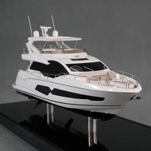 Hecho a mano con Sunseeker Princess otras marcas de yates regalo canotaje personalizado 40cm Sunseeker yate crucero modelo - Product Image 4