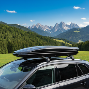 Boîte <span class=keywords><strong>de</strong></span> <span class=keywords><strong>toit</strong></span> aérodynamique universelle 700L ABS+PC étanche à double ouverture latérale pour SUV, berline, monospace, noir, barre transversale spéciale silencieuse - Product Image 3