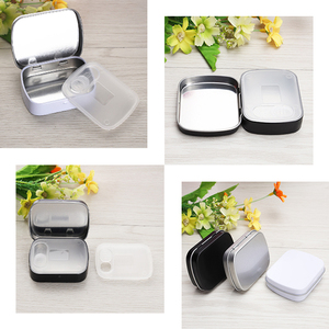 Tùy chỉnh nhai kẹo cao su bao bì vuông tins mini Pill kẹo kim loại hộp bản lề nắp nhỏ bạc hà <span class=keywords><strong>tin</strong></span> trường hợp với nhựa CR cap chèn - Product Image 5