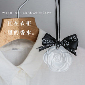 Camellia Flower <b>Diffuser</b> Resin Hanging Aroma Plaster Long Lasting Scent <b>Car</b> Home Use - Product Image 2