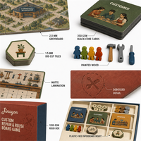 Jeu de société familial en carton personnalisé, réutilisable et réparable, pour 2 à 6 joueurs, avec emballage sur mesure