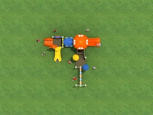 <span class=keywords><strong>Balançoire</strong></span> d'équipement de glissière d'installations de parc d'attractions commerciales d'enfants - Product Image 3