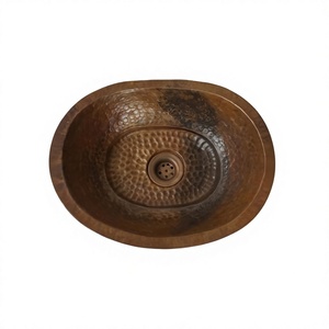 Top arrivée cuivre évier cuisine fournitures écologique naturel cuivre bassin bol traitement de la peau accessoires - Product Image 1