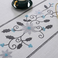 Nappe de table brodée fantaisie en tissu floral soluble dans l'eau, durable, pour mariage, salle à manger, hôtel, vente en gros