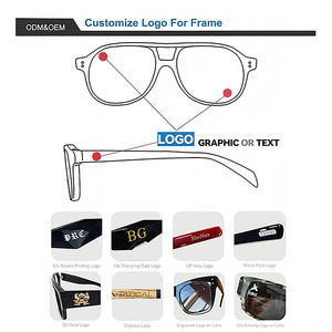 نظارات شمسية رائجة لعام <span class=keywords><strong>2025</strong></span> بحماية UV400 وشعار مخصص، نظارات عالية الجودة بإطار معدني صغير مستطيل بدون حواف للرجال والنساء - Product Image 3