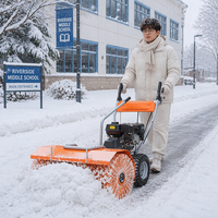 Équipement de déneigement personnalisé avec tête de souffleur à neige optionnelle de 56 cm et lame à neige de 80 cm pour les propriétés