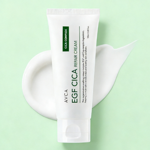 Crème réparatrice AVCA EGF Cica 100ml, sans parfum, hydratante, anti-rides, pour tous types de peaux, Centella Aloe, absorption rapide, K - Product Image 1