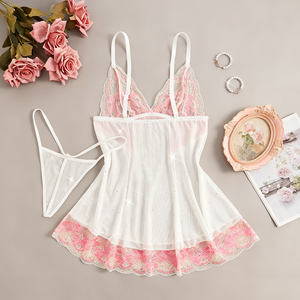 Chất Lượng Cao Sexy Phụ Nữ Màu Hồng Đồ Lót Thiết Lập Sexy Ren Áo Ngực Thiết Lập Đẩy Quần Lót Tóm Tắt Womens Áo Ngực Ngực Và Panty Thiết Lập - Product Image 4