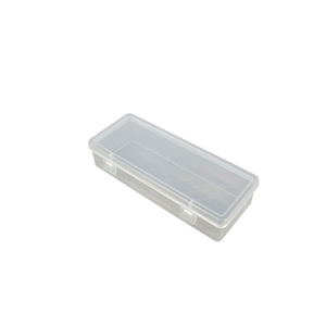 Rectangular Transparent PP Plastic Storage Box 17.5cm Double Buckle Cover Stationery Fishing Gear Organizer Hardware Tool Box - Product Image 5