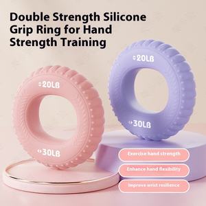 Cincin silikon olahraga, cincin silikon latihan kekuatan ganda untuk latihan rehabilitasi alat pelatihan kekuatan khusus - Product Image 5