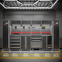 Établi en acier JZD avec armoire à outils de garage Chariot et tiroir de rangement pour outils d'atelier OEM personnalisables